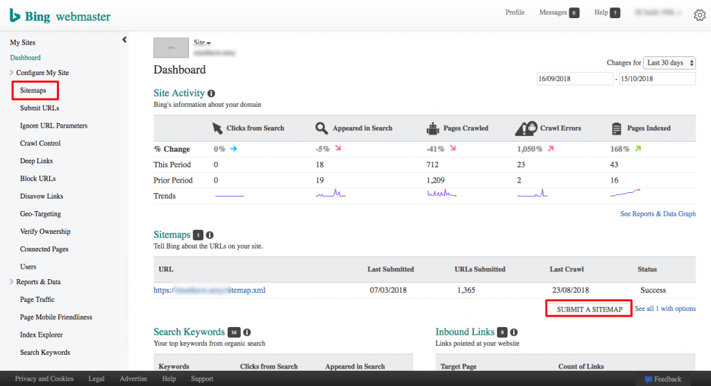 Cara Menambahkan Sitemap ke Bing Webmaster Tools